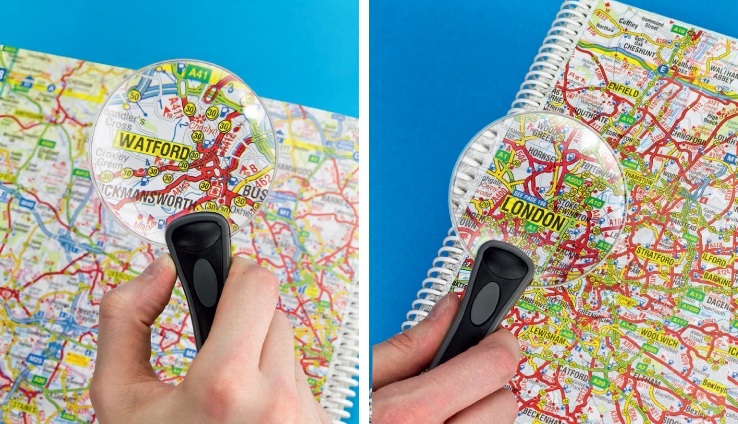 זכוכית מגדלת ידנית עם תאורת LED LIGHTCRAFT LC1890